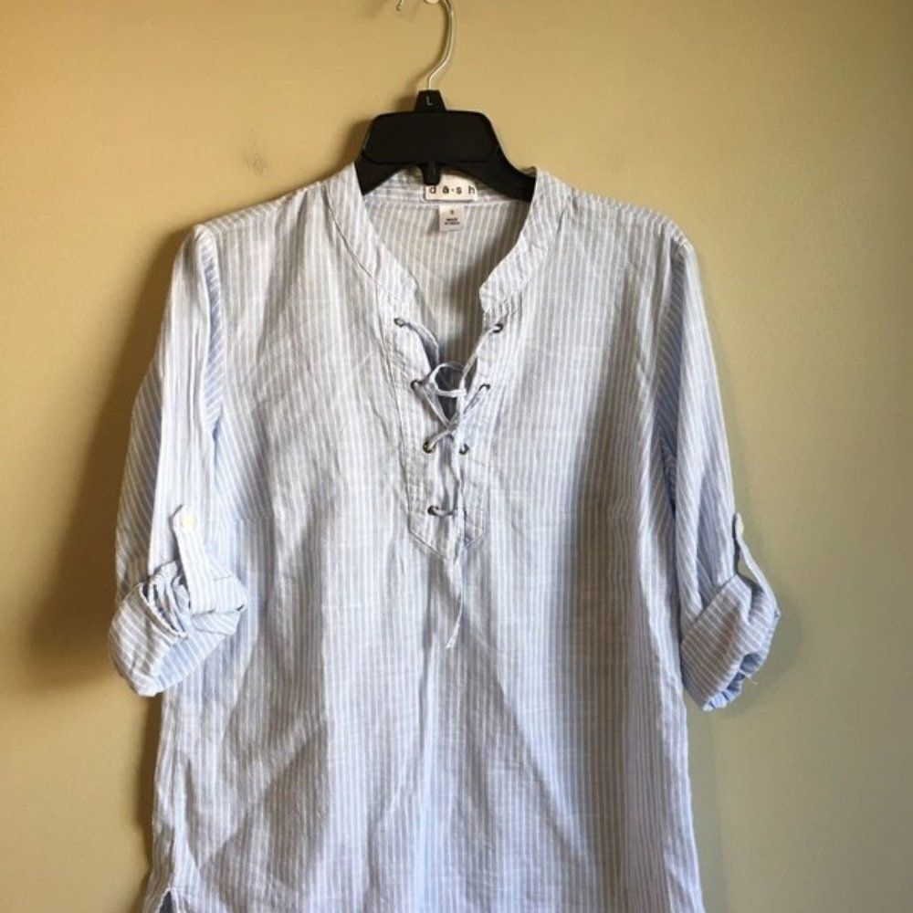 Dash small cotton blue and white blouse